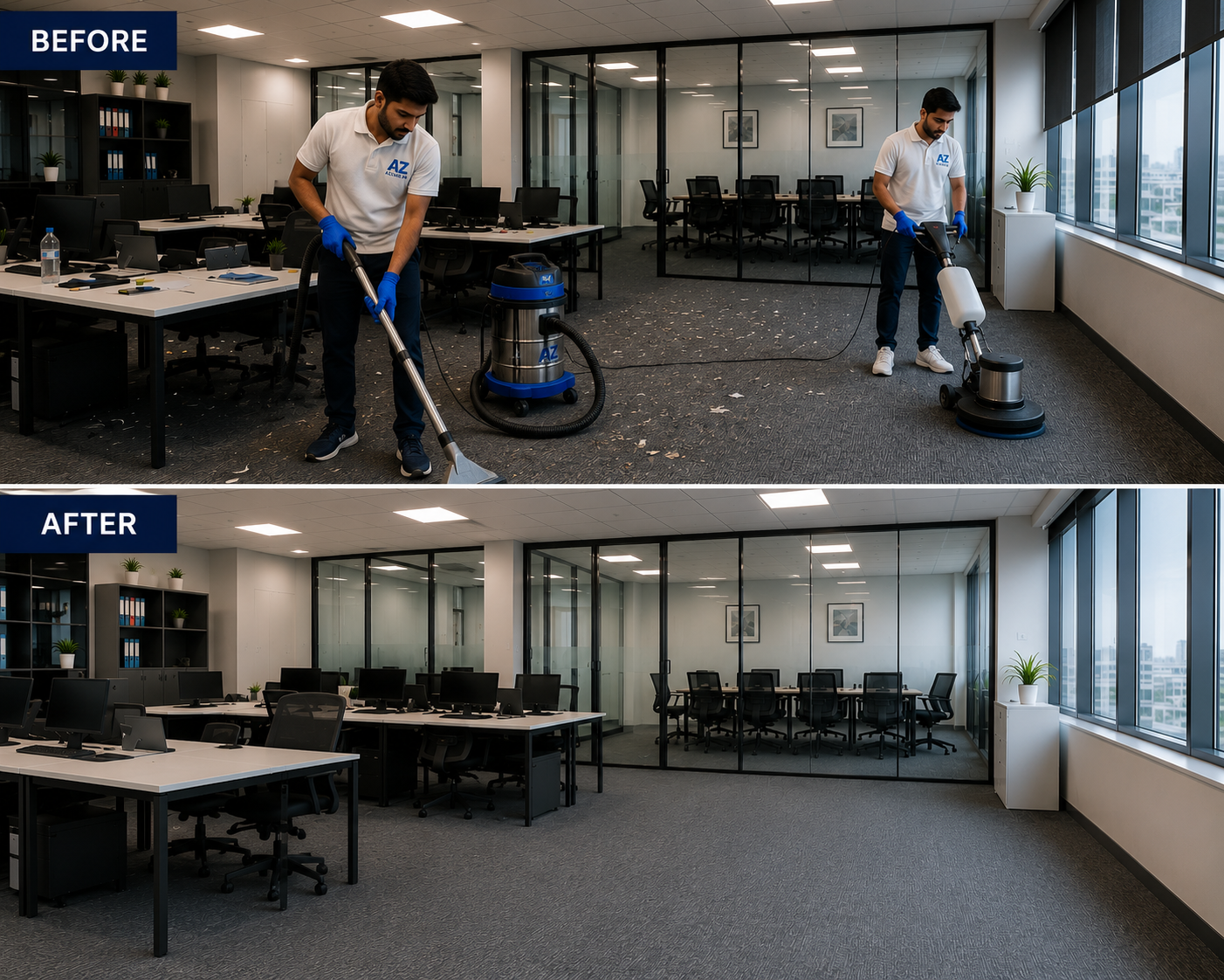 Office Cleaning Before After
